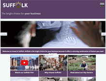 Tablet Screenshot of investinsuffolk.com